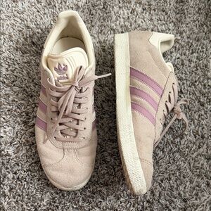 Adidas Women's Taupe and Lavender Sneakers